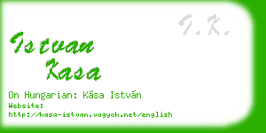 istvan kasa business card